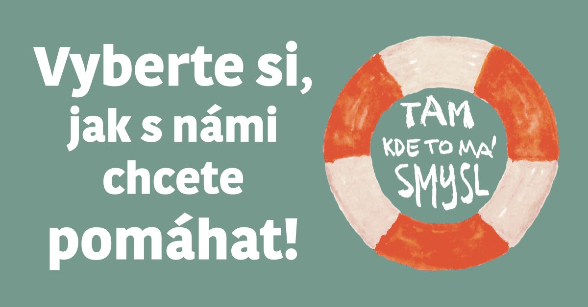 Vyberte si, jak s námi chcete pomáhat